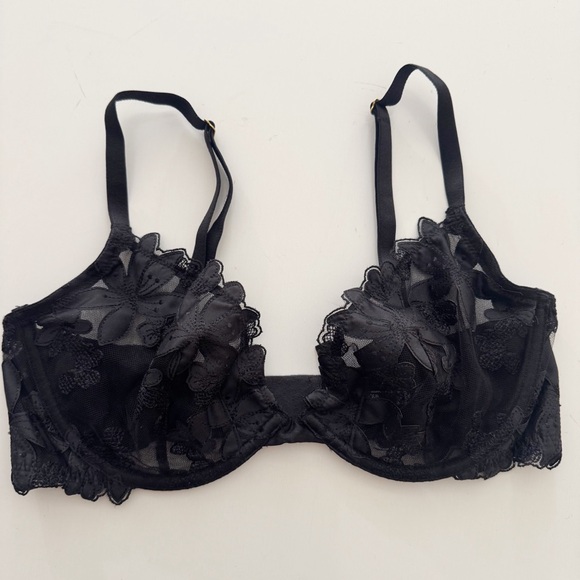 Victoria's Secret Other - Victoria’s Secret Black Lace Unlined Plunge Bra